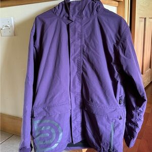 Airblaster Womens Snowboard/Ski jacket in purple/plum color. Size M